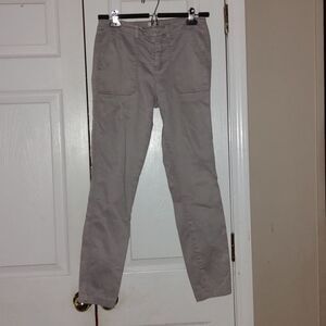 J. Crew light gray skinny cropped jeans  Sz 26